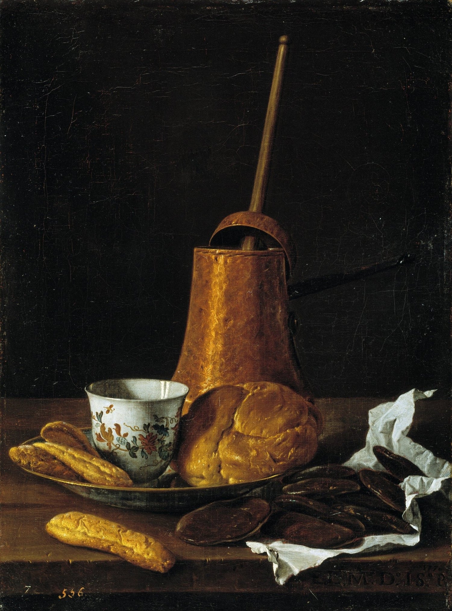 Copper Pot, Bread and Cup - Still Life Oil Painting - Oil Painting Haven
