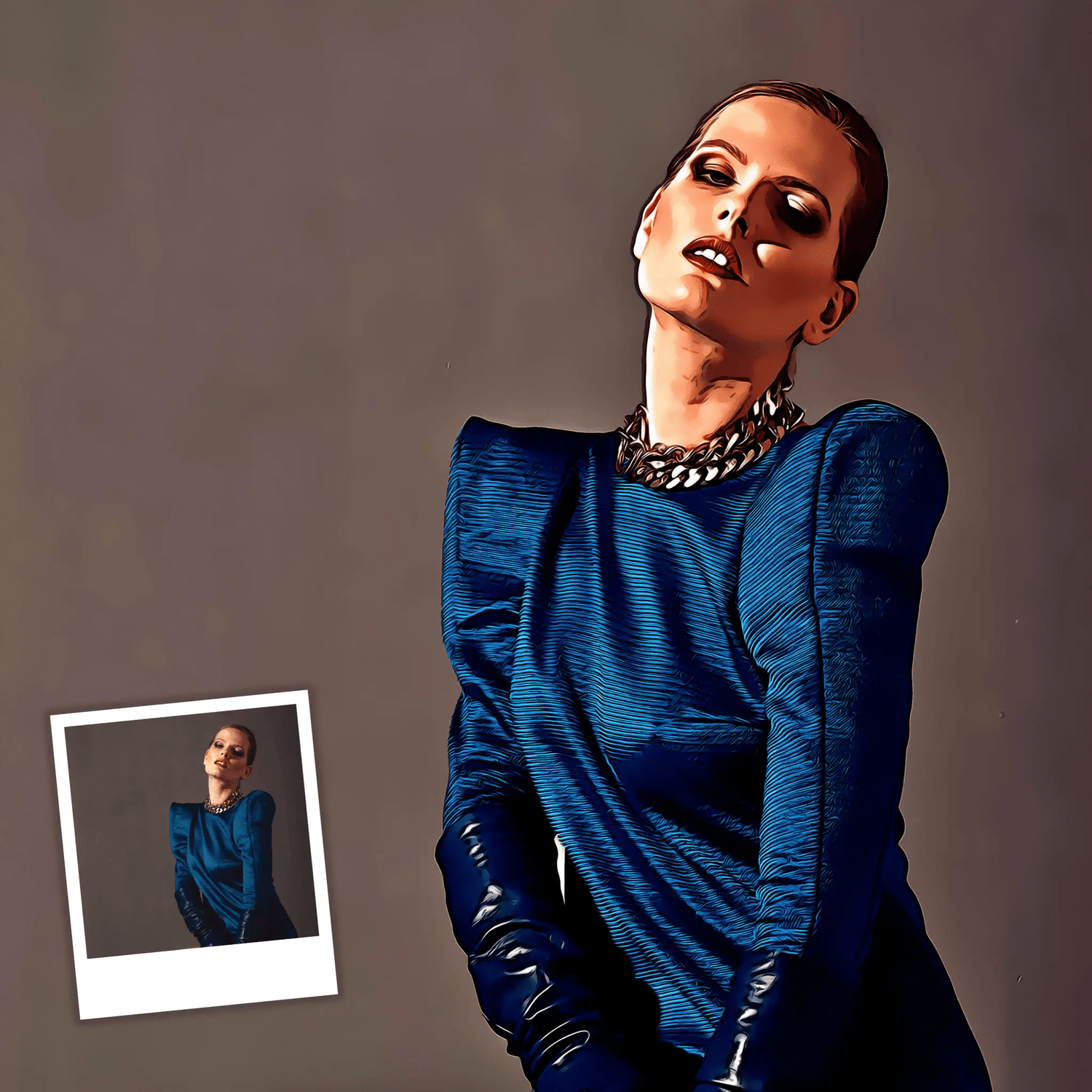 Custom Oil Painting From Photo - Hand painted Cartoon Effect - Oil Painting Haven