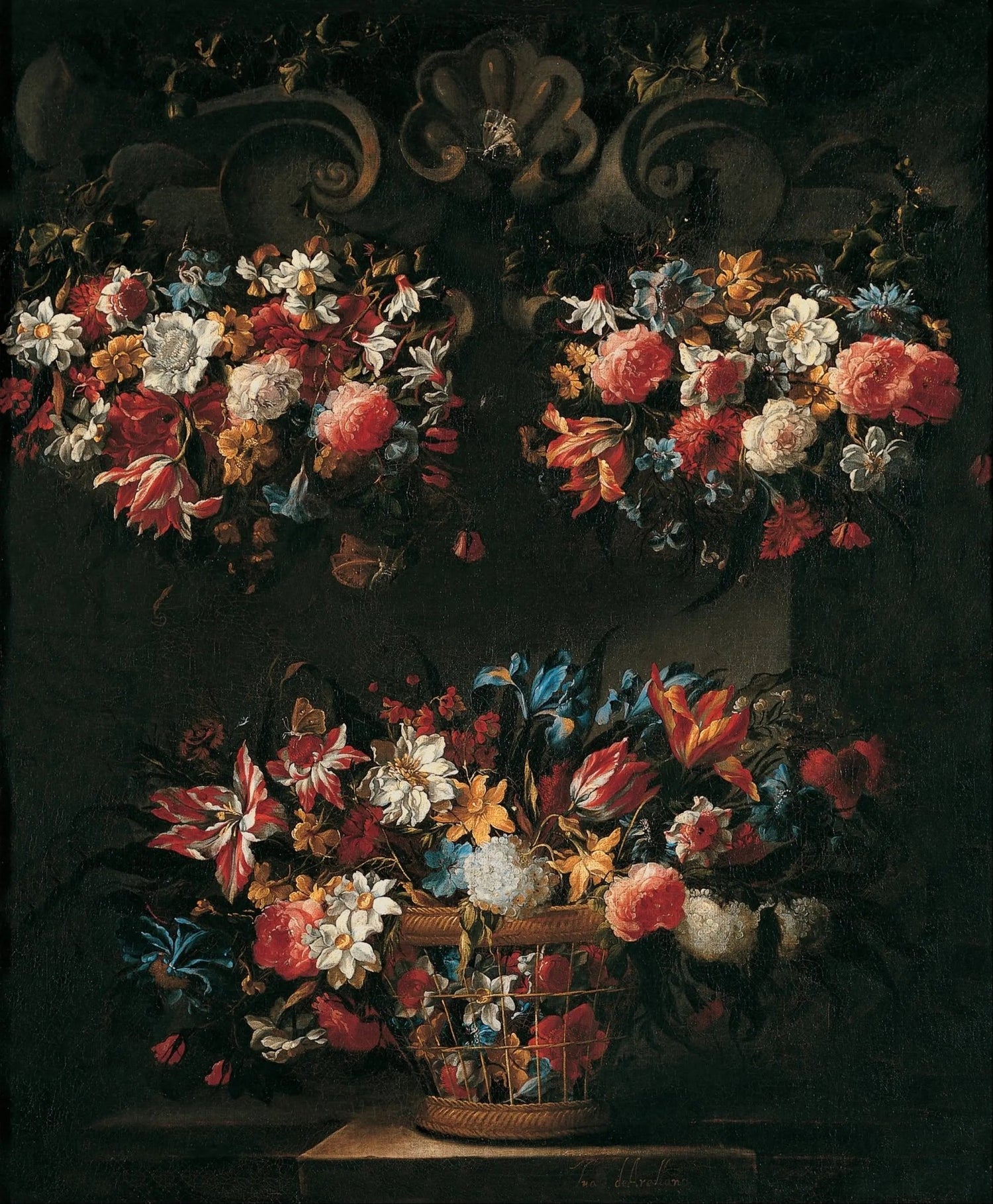 Floral Oil Painting - Elaborate Flower Arrangements - Oil Painting Haven