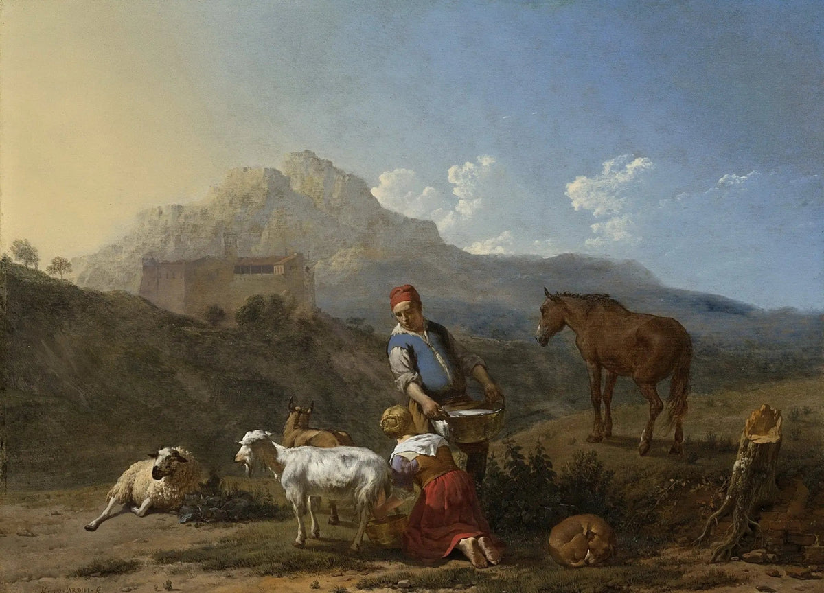 Landscape Oil Painting - Rural Mountain Scene - Oil Painting Haven