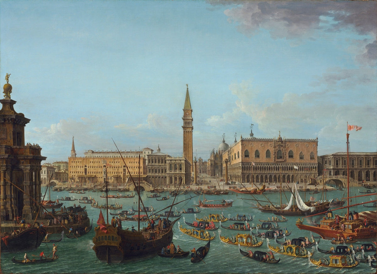 Hand-painted venice canal regatta hand-painted art nautical oil painting on canvas