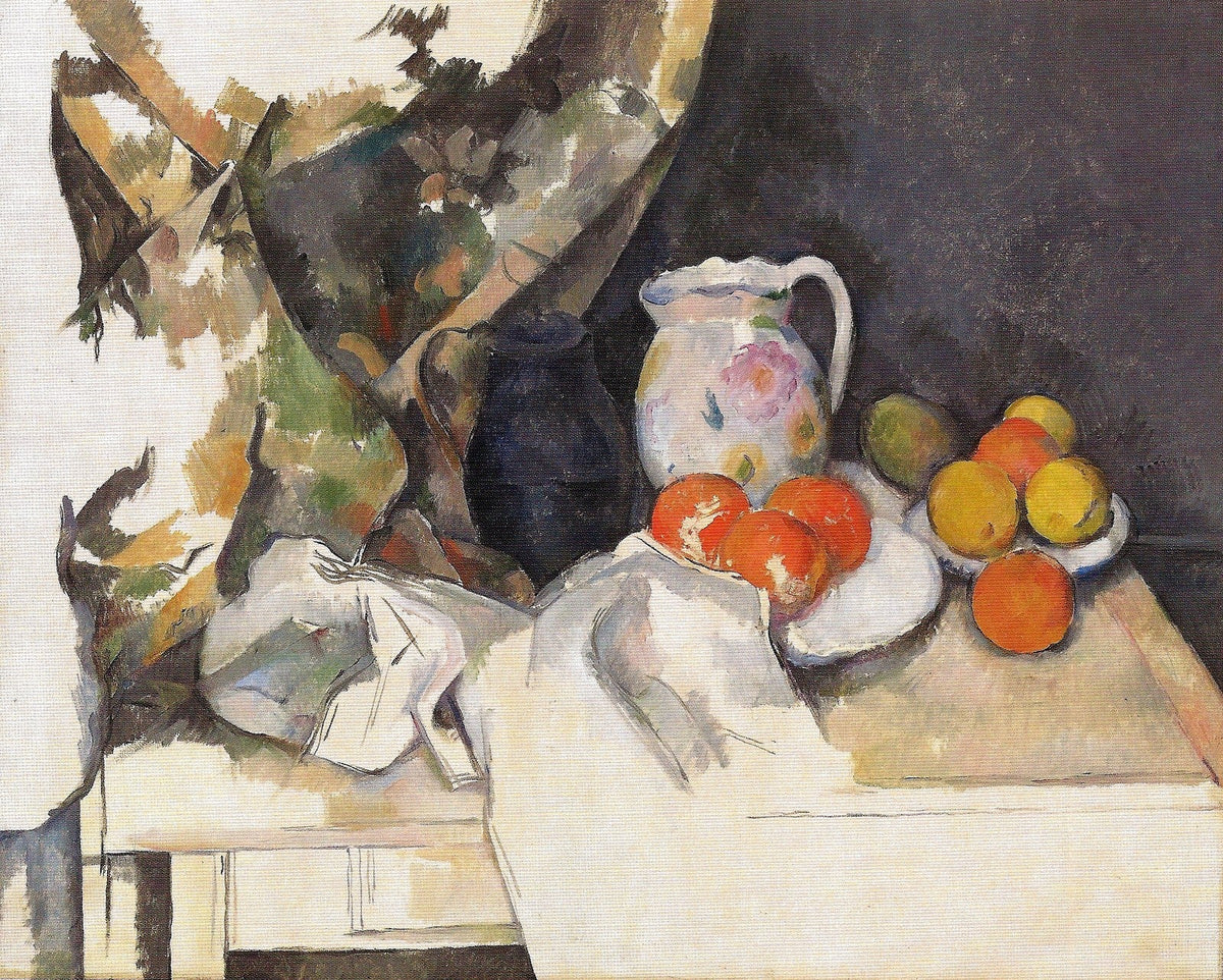 Oranges and Pitcher with Draped Cloth - Still Life Oil Painting - Oil Painting Haven