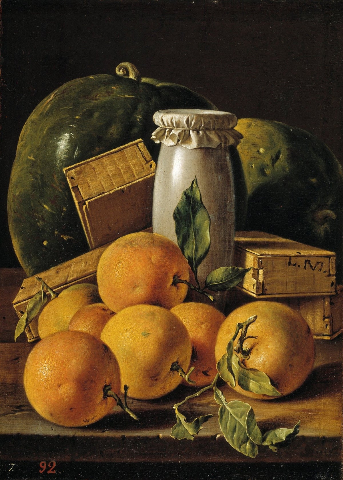 Oranges with Jar and Melons - Still Life Oil Painting - Oil Painting Haven