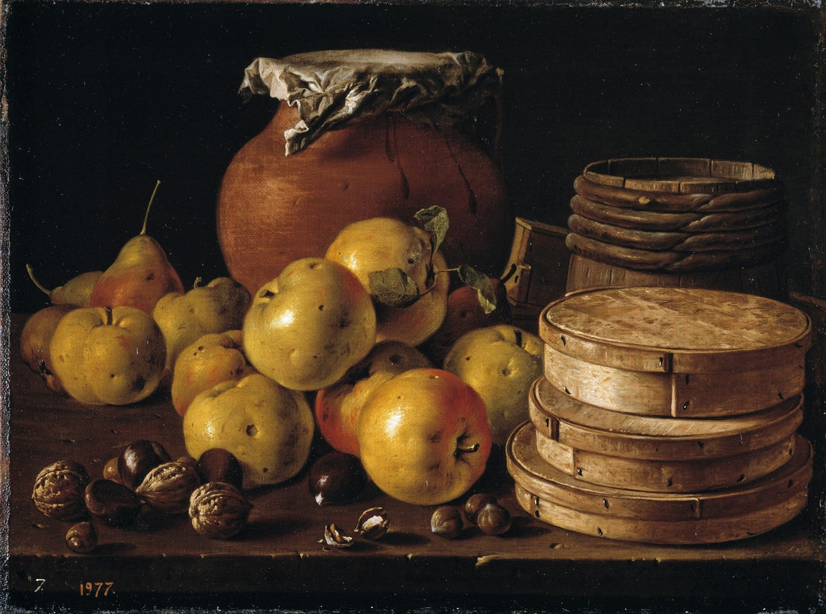 Pears, Apples and Wooden Cheese Boxes - Still Life Oil Painting - Oil Painting Haven