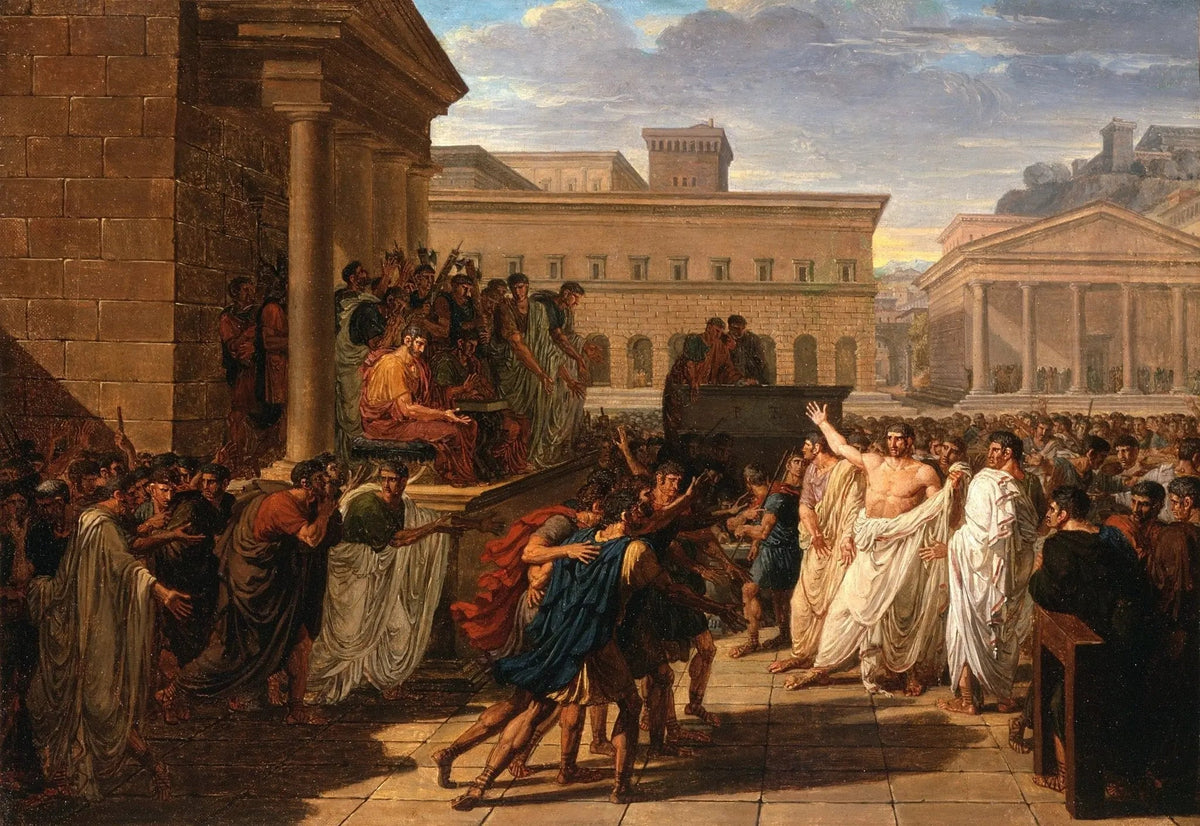 People Oil Painting - Ancient Roman Scene with Crowd - Oil Painting Haven