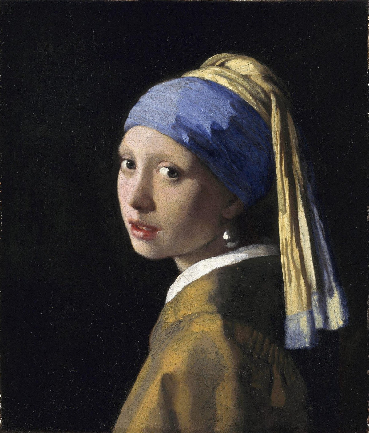 People Oil Painting - Girl with Pearl Earring Portrait Art - Oil Painting Haven