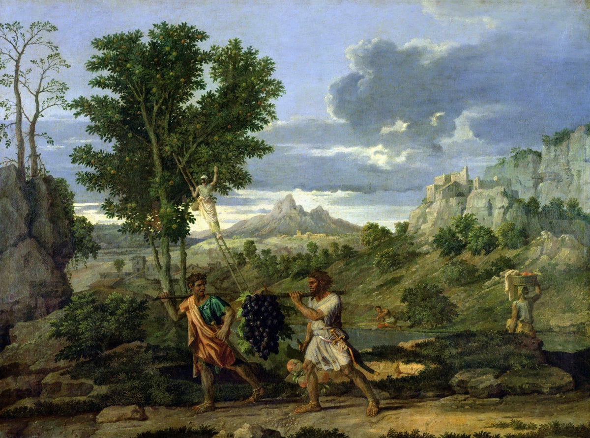 People Oil Painting - Harvest Scene with Figures and Landscape - Oil Painting Haven