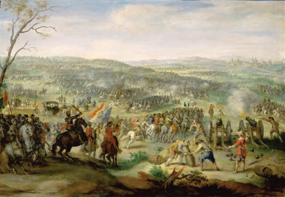 People Oil Painting - Historic Battle Scene with Soldiers - Oil Painting Haven