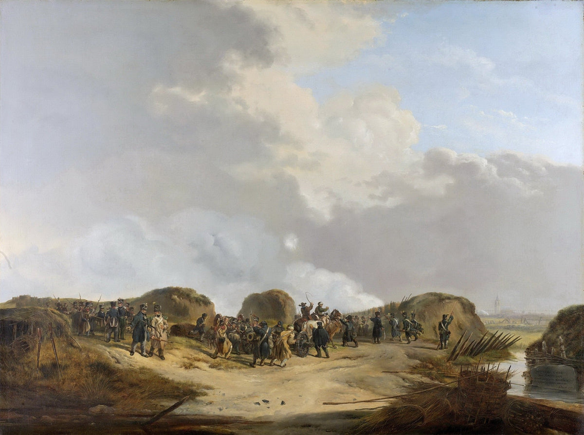 People Oil Painting - Historical Battle Scene with Soldiers - Oil Painting Haven