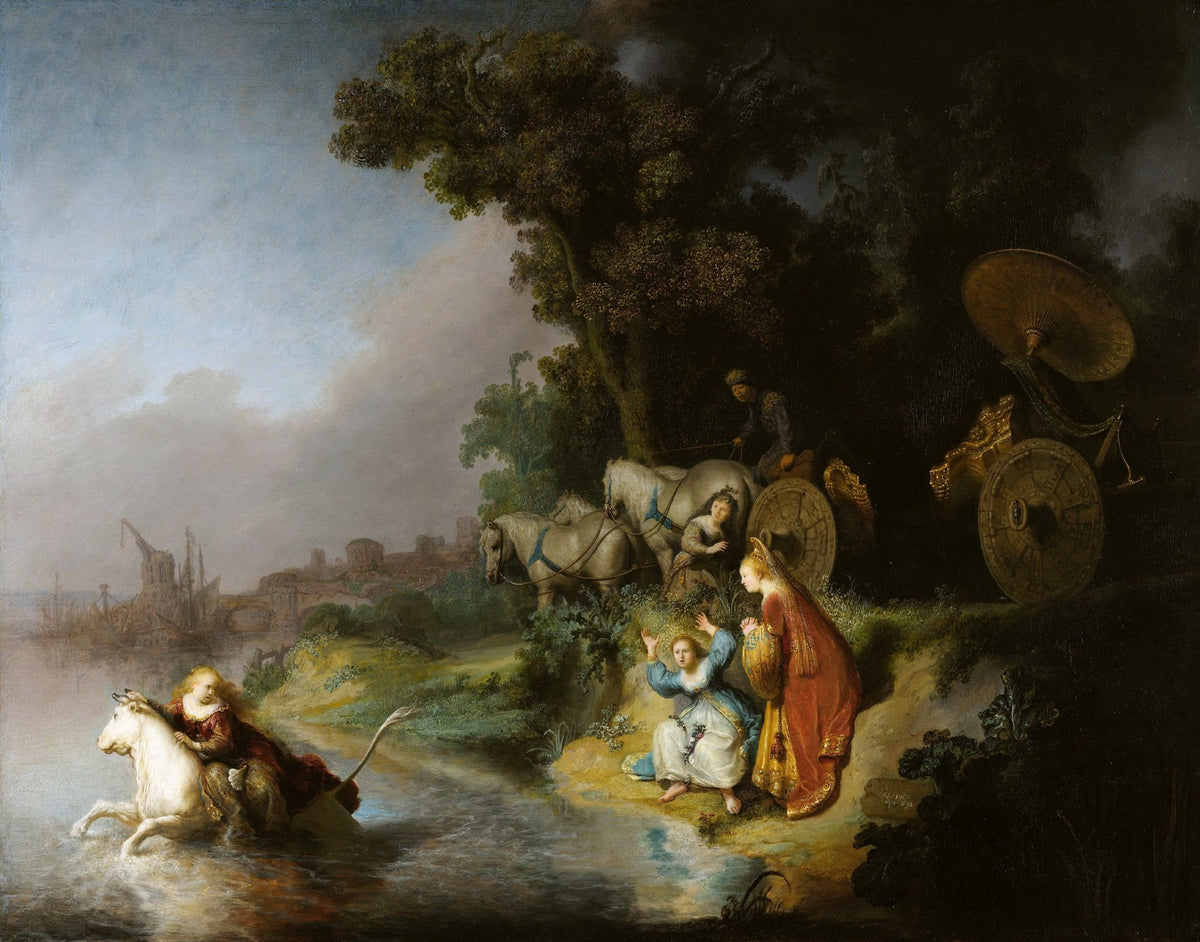 People Oil Painting - Mythological Abduction of Europa Scene - Oil Painting Haven