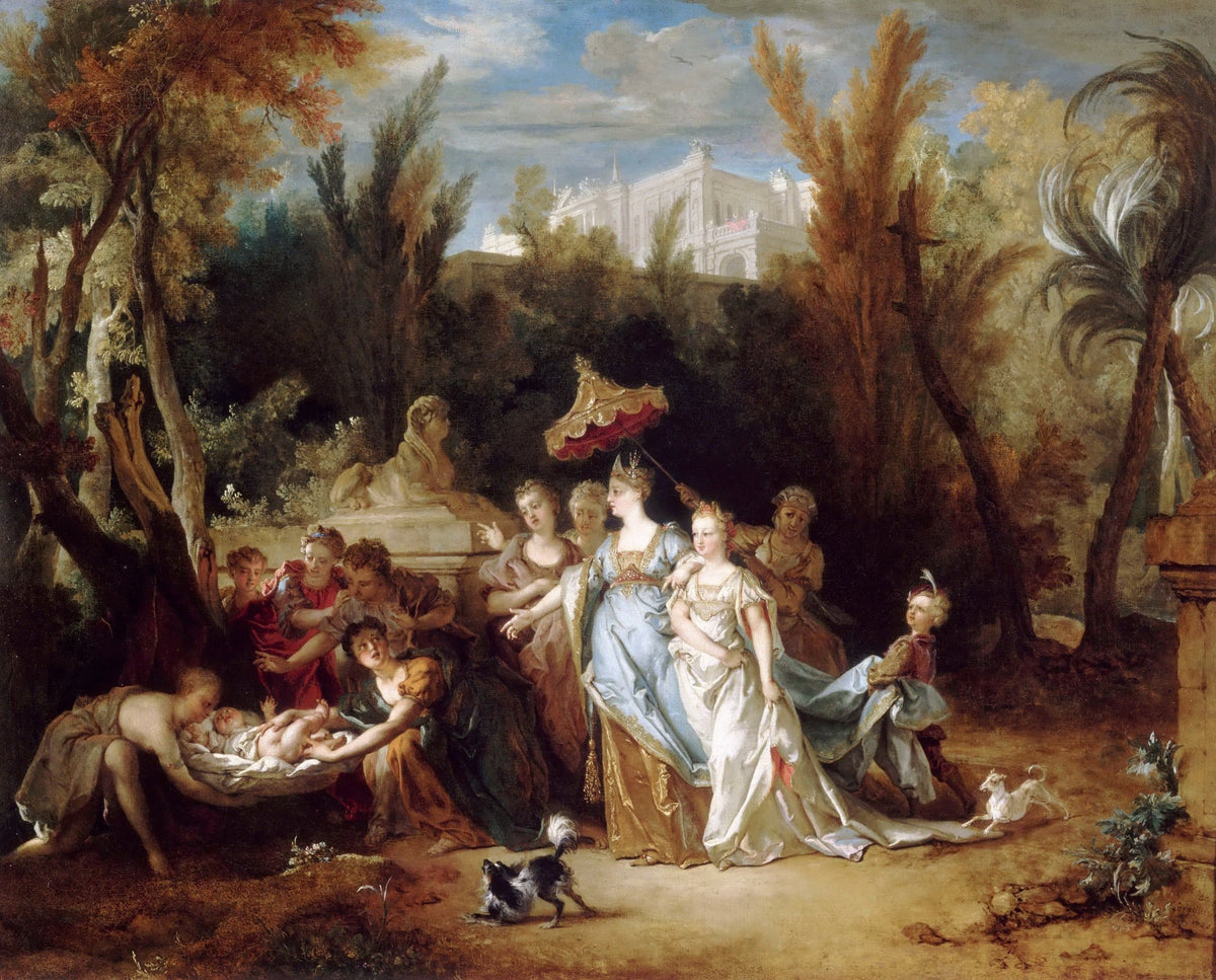 People Oil Painting - The Finding of Moses Classical Scene - Oil Painting Haven
