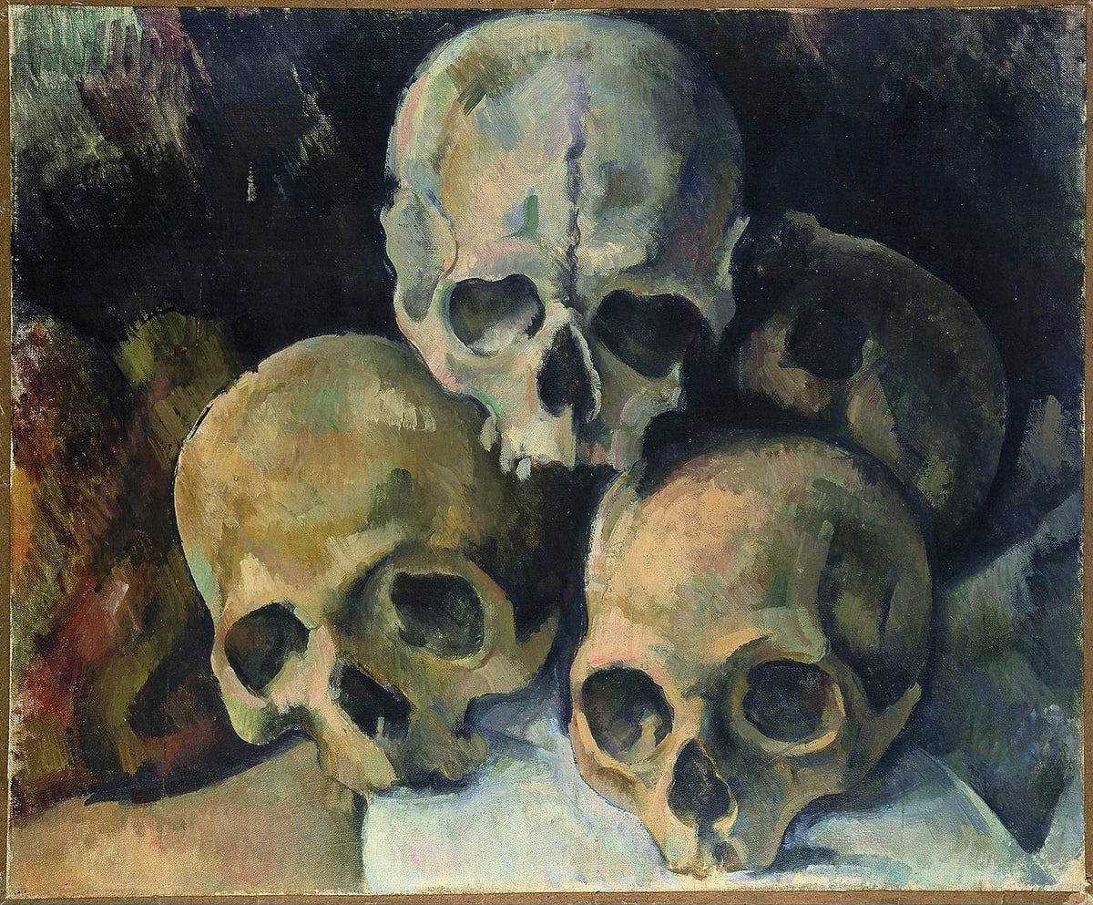 Pyramid of Skulls Classical Study - Still Life Oil Painting - Oil Painting Haven