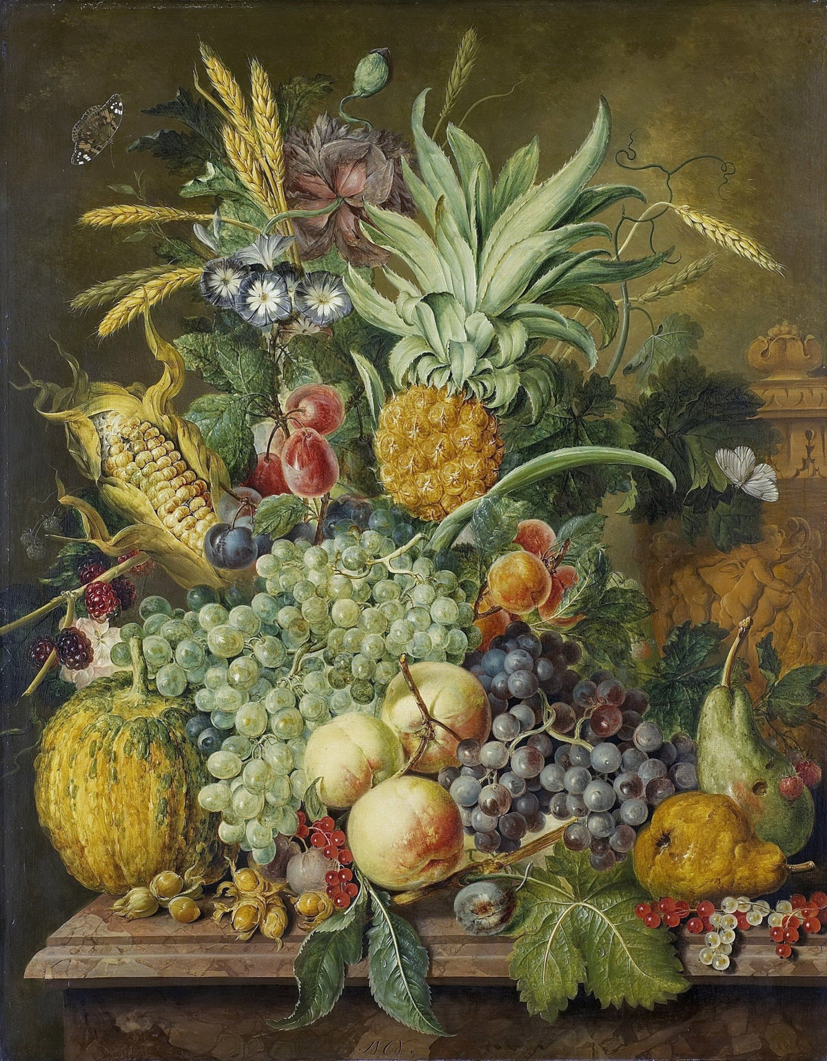 Still Life Oil Painting - Abundant Fruit Harvest - Oil Painting Haven