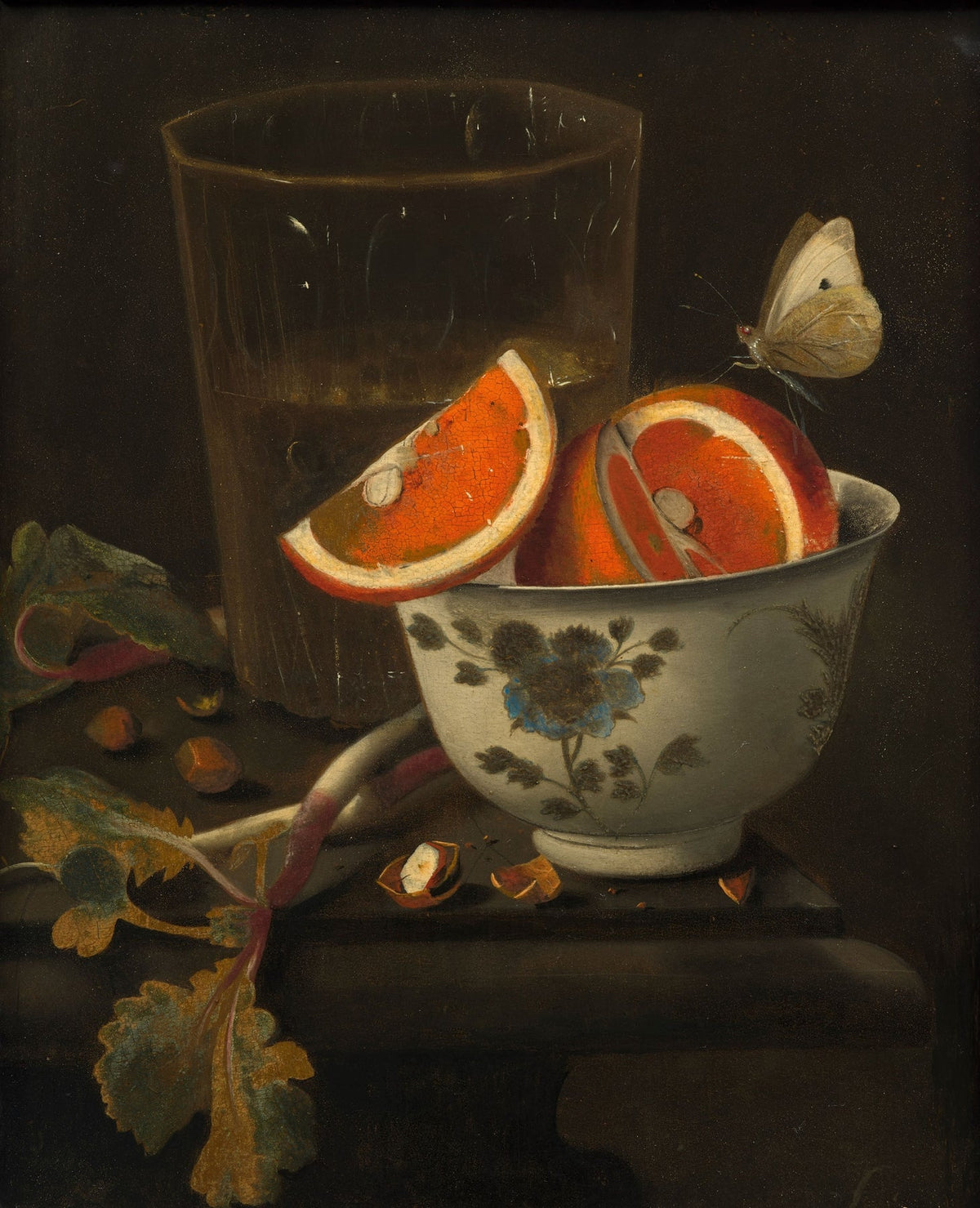 Still Life Oil Painting - Citrus Slices and Glass - Oil Painting Haven