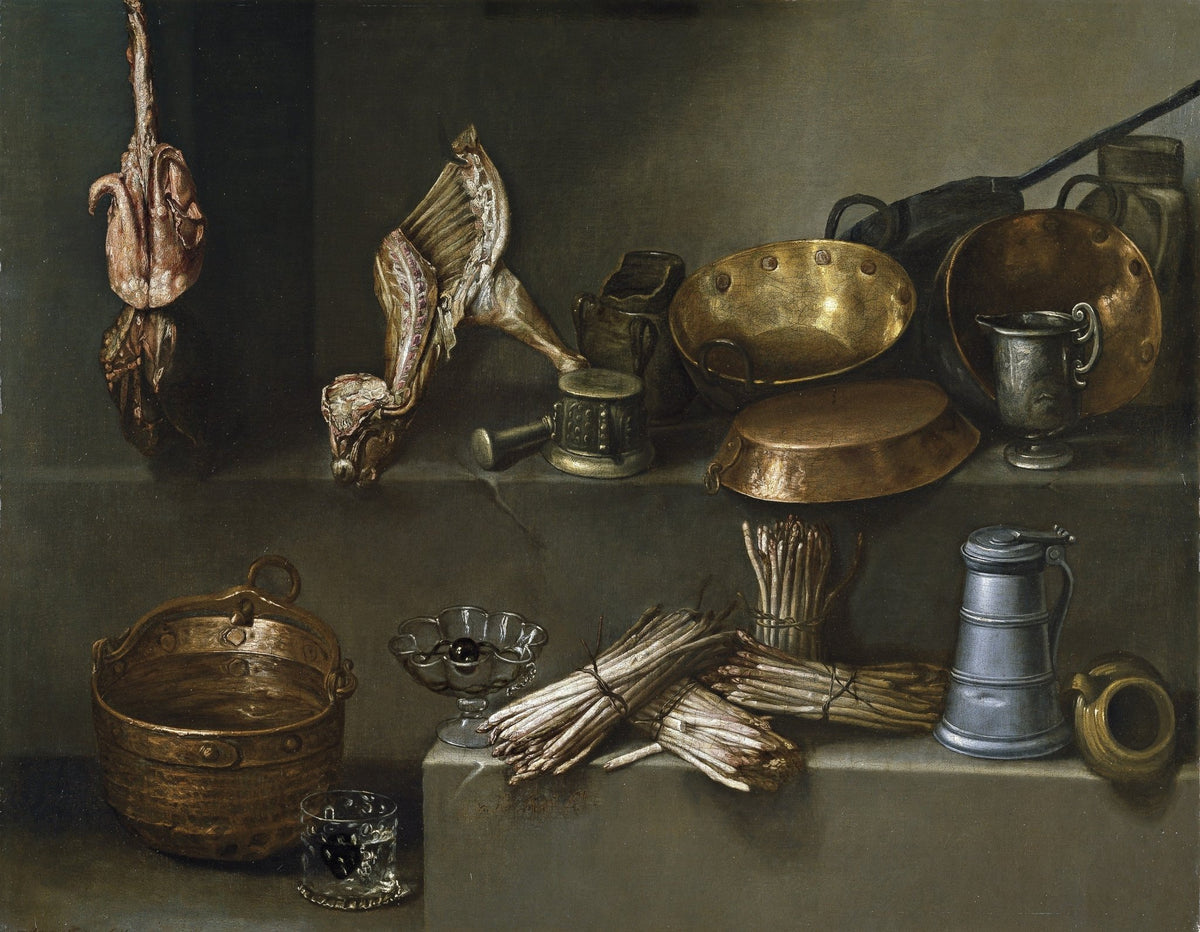Still Life Oil Painting - Copperware and Game - Oil Painting Haven