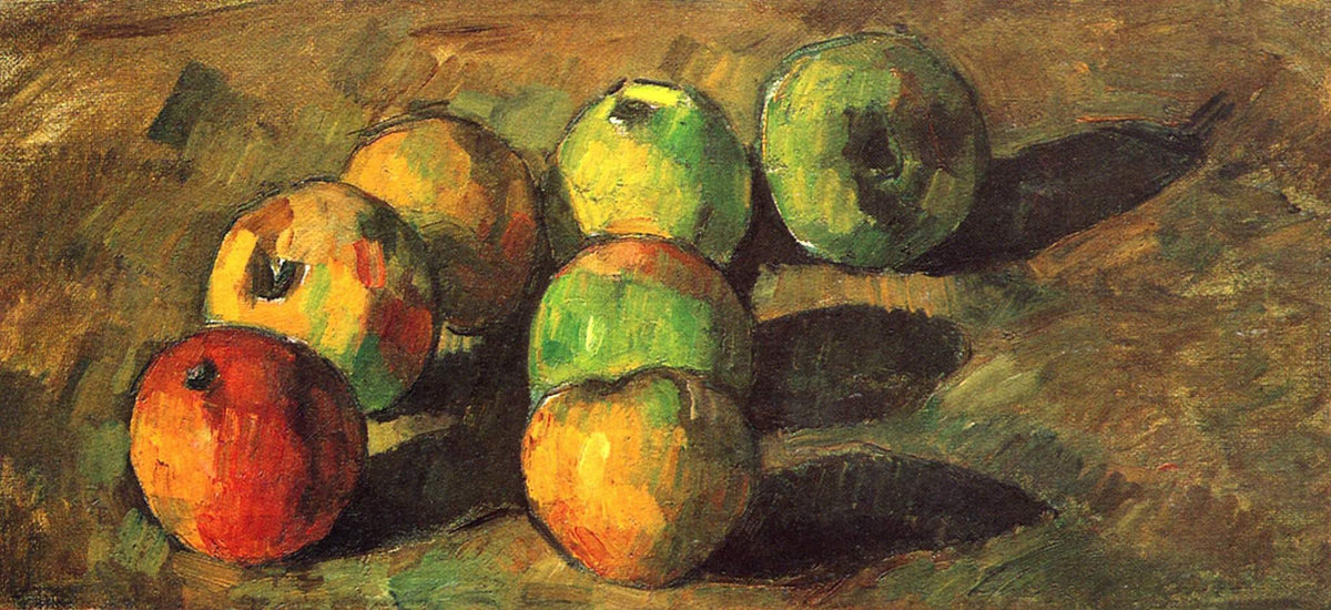 Still Life Oil Painting - Green and Red Apples - Oil Painting Haven