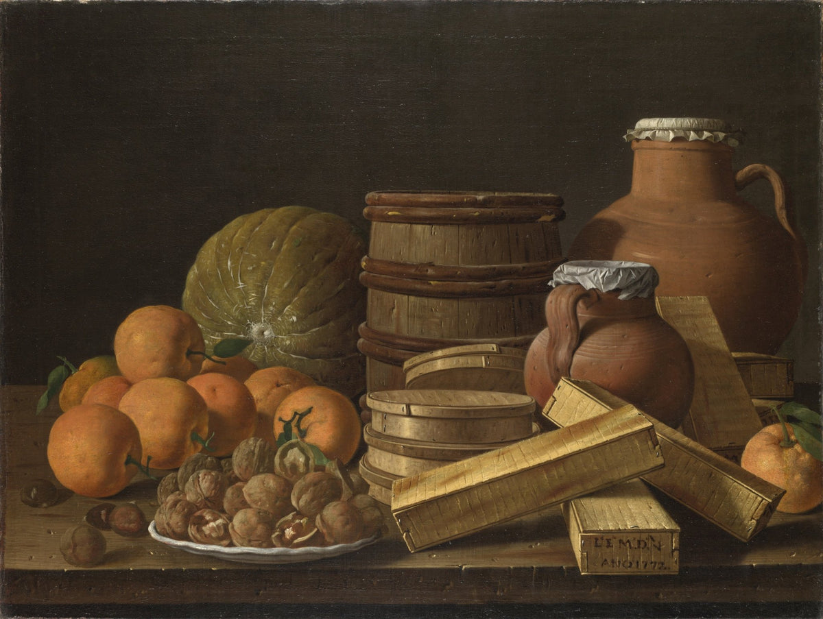 Still Life Oil Painting - Oranges and Earthenware - Oil Painting Haven