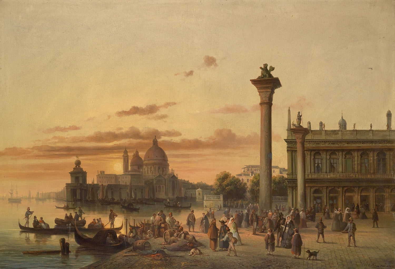 Venice at Sunset | Hand - Painted Cityscape Oil Painting - Oil Painting Haven