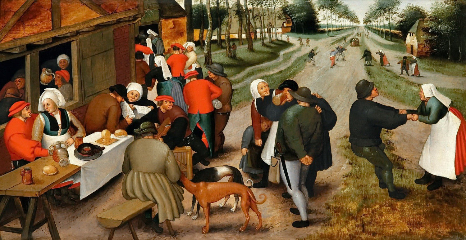 Village Feast and Dancing Scene - People Oil Painting - Oil Painting Haven