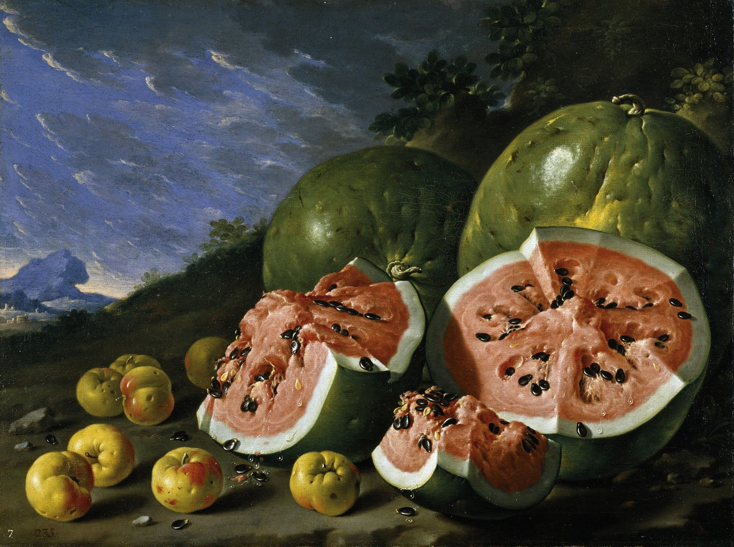 Watermelons and Summer Fruit - Still Life Oil Painting - Oil Painting Haven