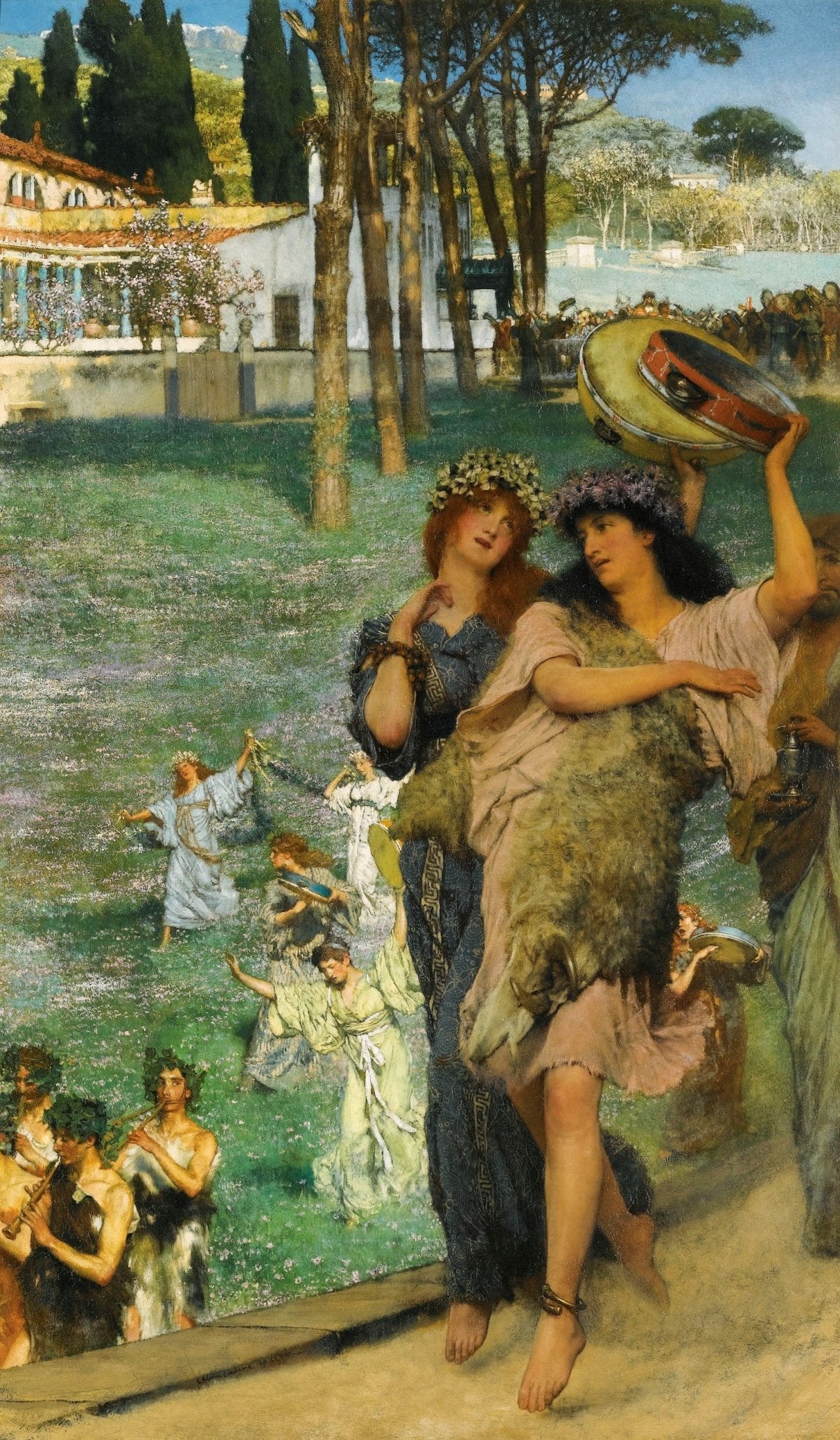 Women Dancing in a Spring Garden Festival - People Oil Painting - Oil Painting Haven