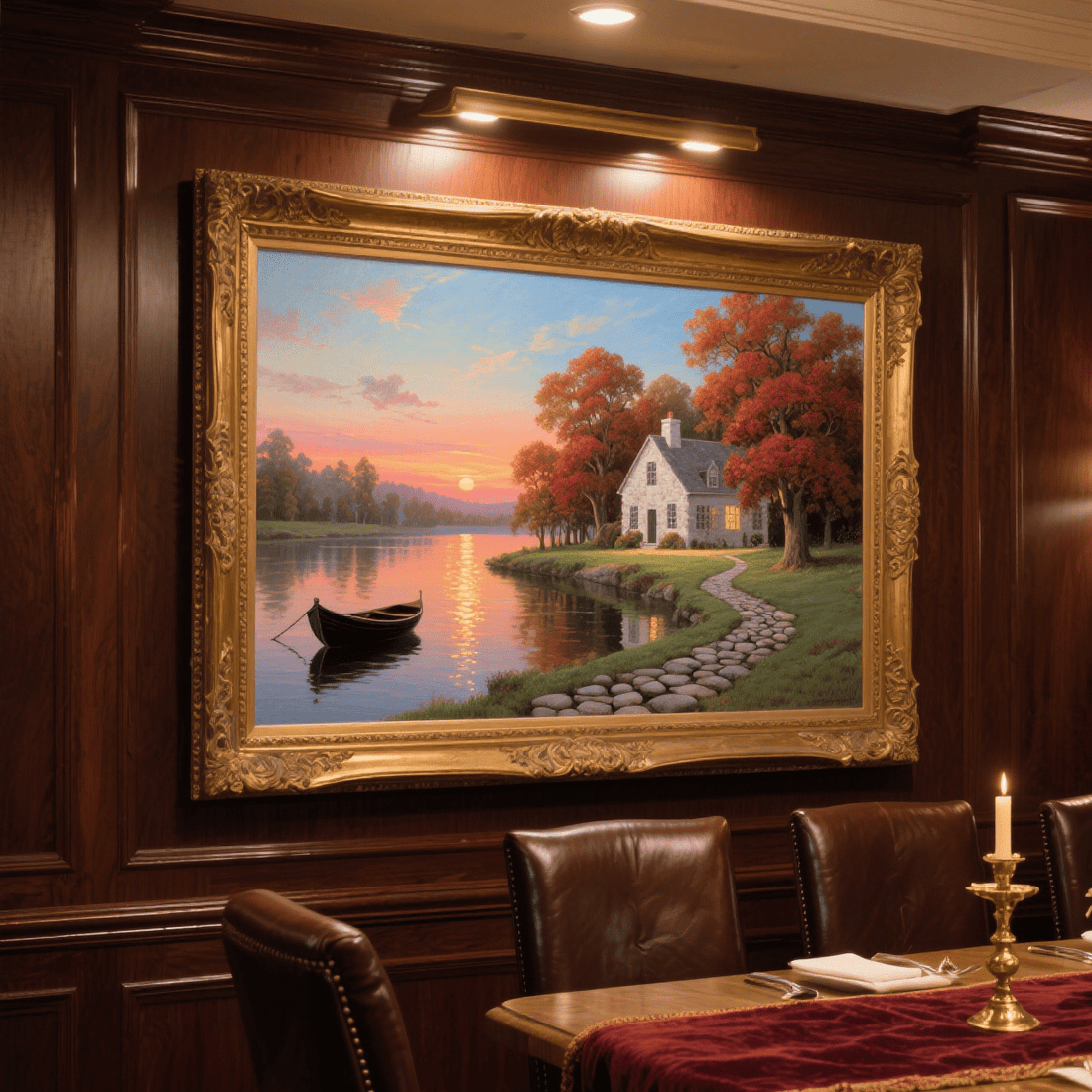 The Unspoken Power of Landscape Art in Restaurant Design - Oil Painting Haven