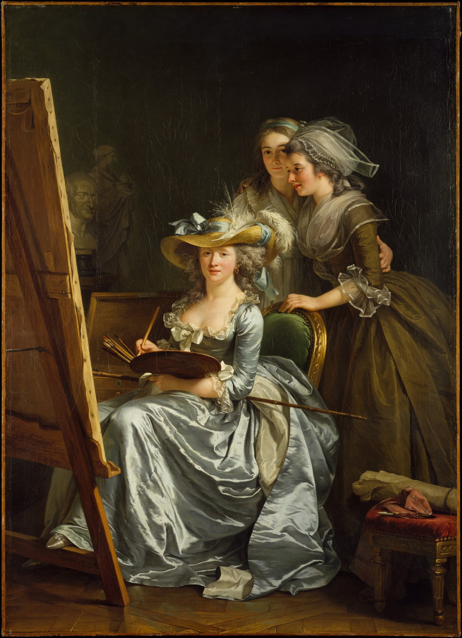 0014Adelaide Labille-Guiard--Self-Portrait with Two Pupils0014 - Oil Painting Haven