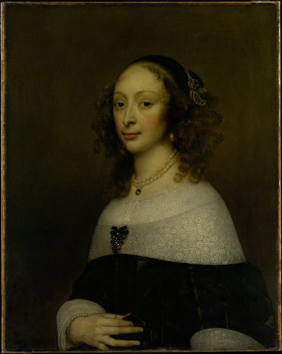 0018Adriaen Hanneman--Portrait of a Woman0018 - Oil Painting Haven Oil Painting Haven