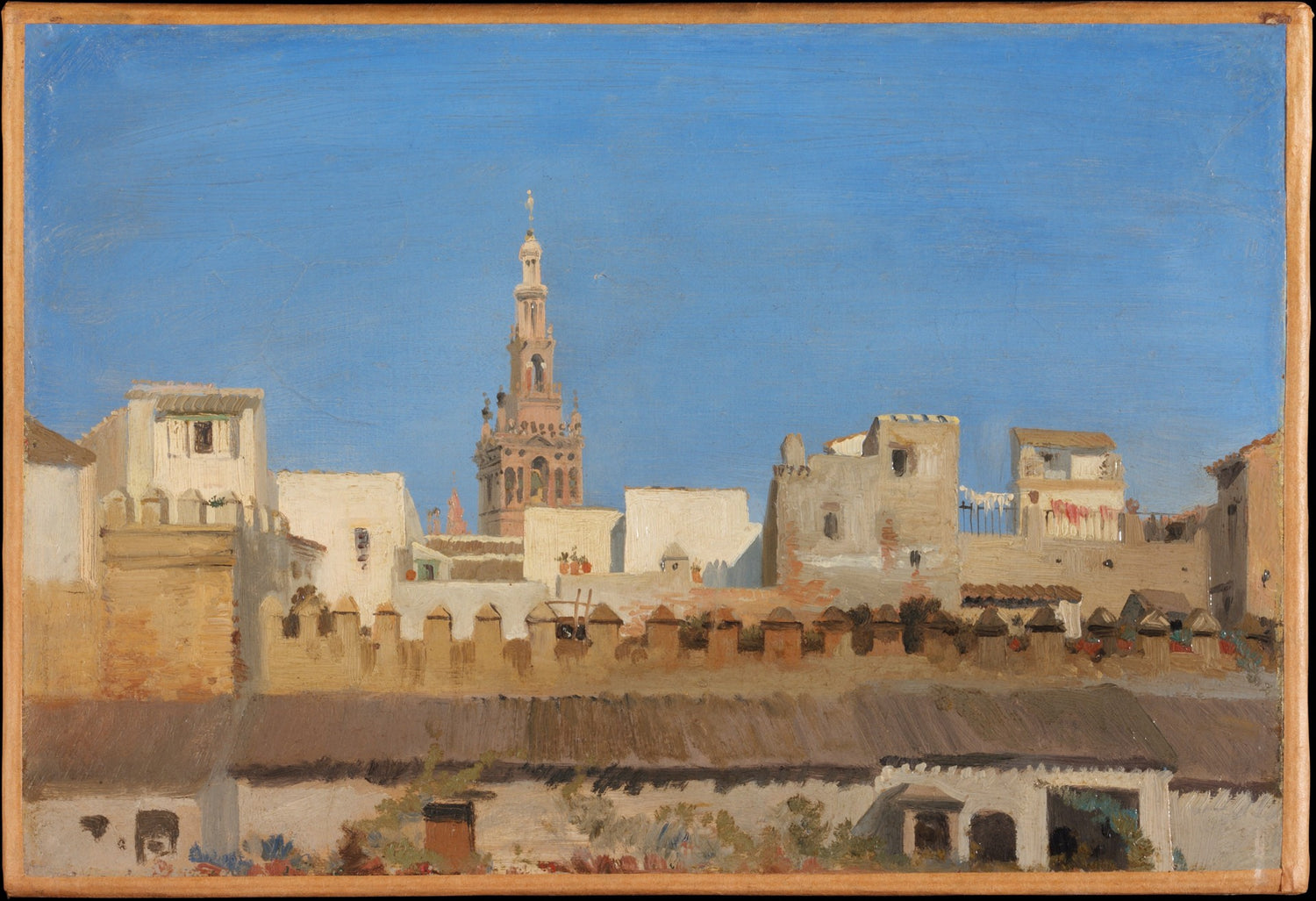 0021Adrien Dauzats--The Giralda, Seville0021 - Oil Painting Haven