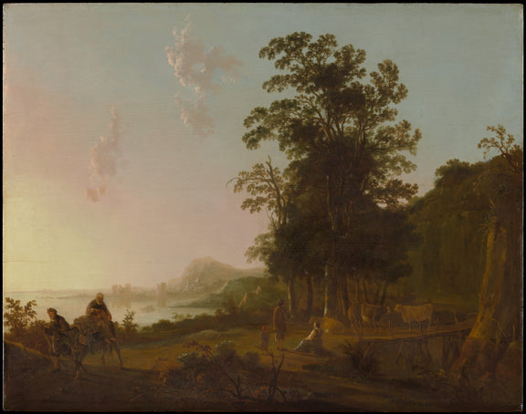 0024Aelbert Cuyp--Landscape with the Flight into Egypt0024 - Oil Painting Haven Oil Painting Haven