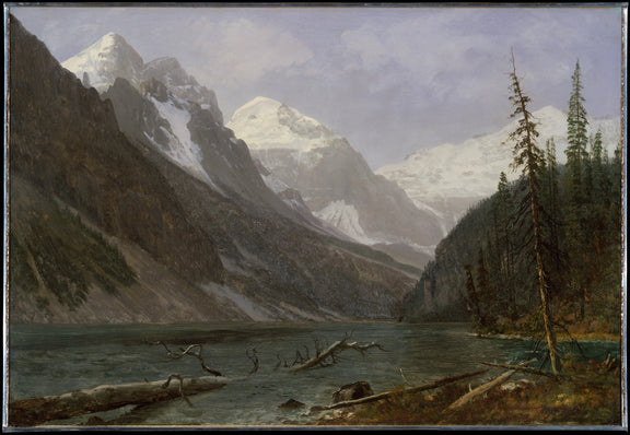 0033Albert Bierstadt--Canadian Rockies (Lake Louise)0033 - Oil Painting Haven Oil Painting Haven