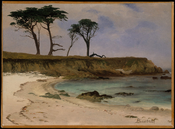 0037Albert Bierstadt--Sea Cove0037 - Oil Painting Haven Oil Painting Haven