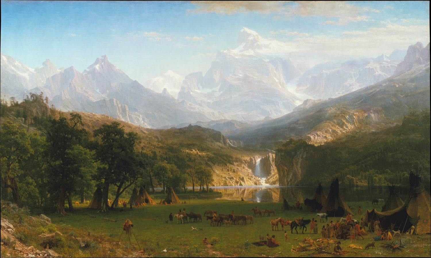 0039Albert Bierstadt--The Rocky Mountains, Lander's Peak0039 - Oil Painting Haven