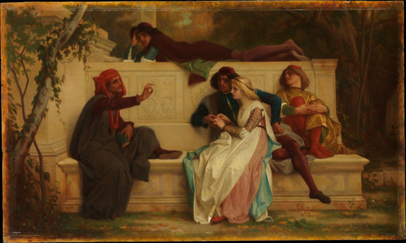 0050Alexandre Cabanel--Florentine Poet0050 - Oil Painting Haven Oil Painting Haven