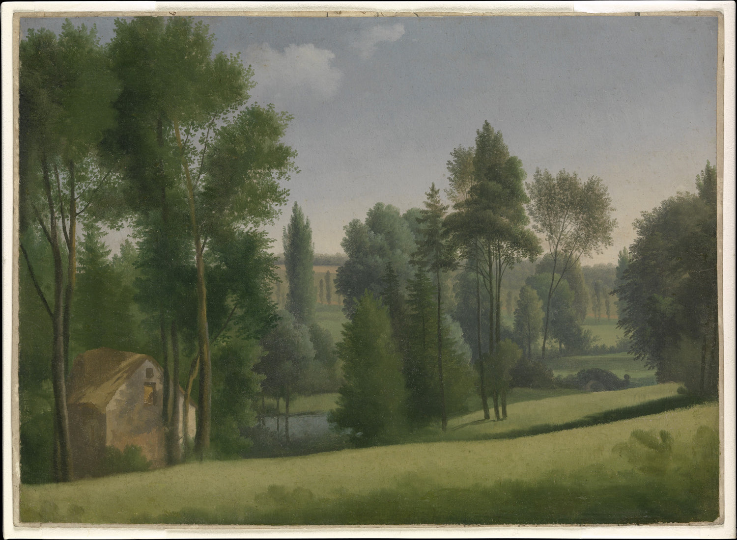 0058Alexandre Hyacinthe Dunouy--View in a Park0058 - Oil Painting Haven