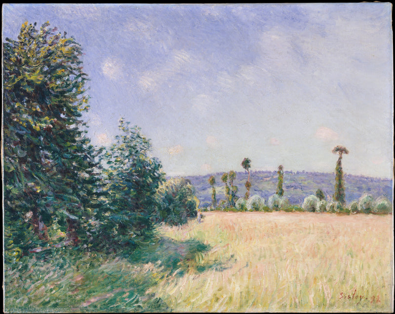 0064Alfred Sisley--Sahurs Meadows in Morning Sun0064 - Oil Painting Haven Oil Painting Haven