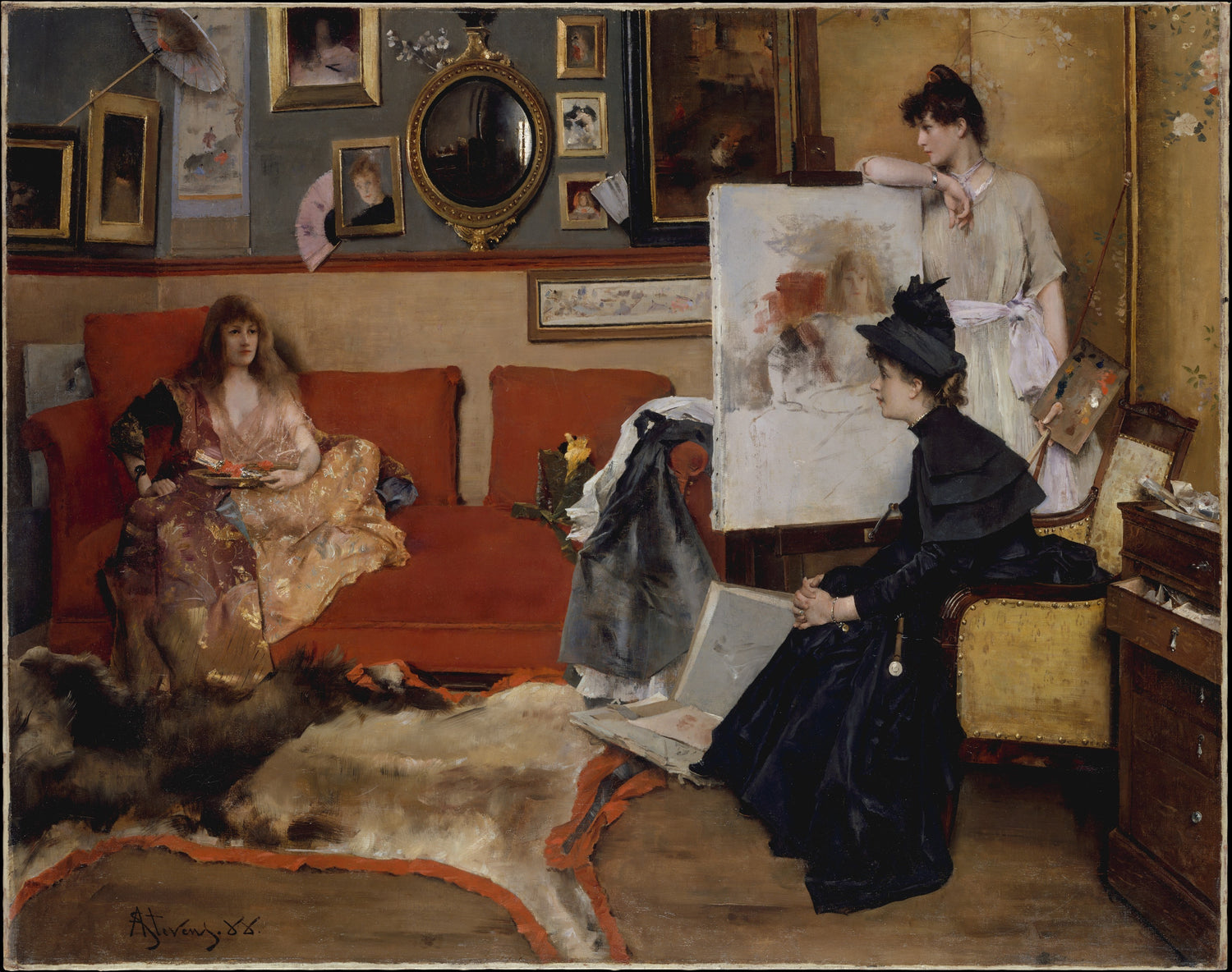 0069Alfred Stevens--In the Studio0069 - Oil Painting Haven