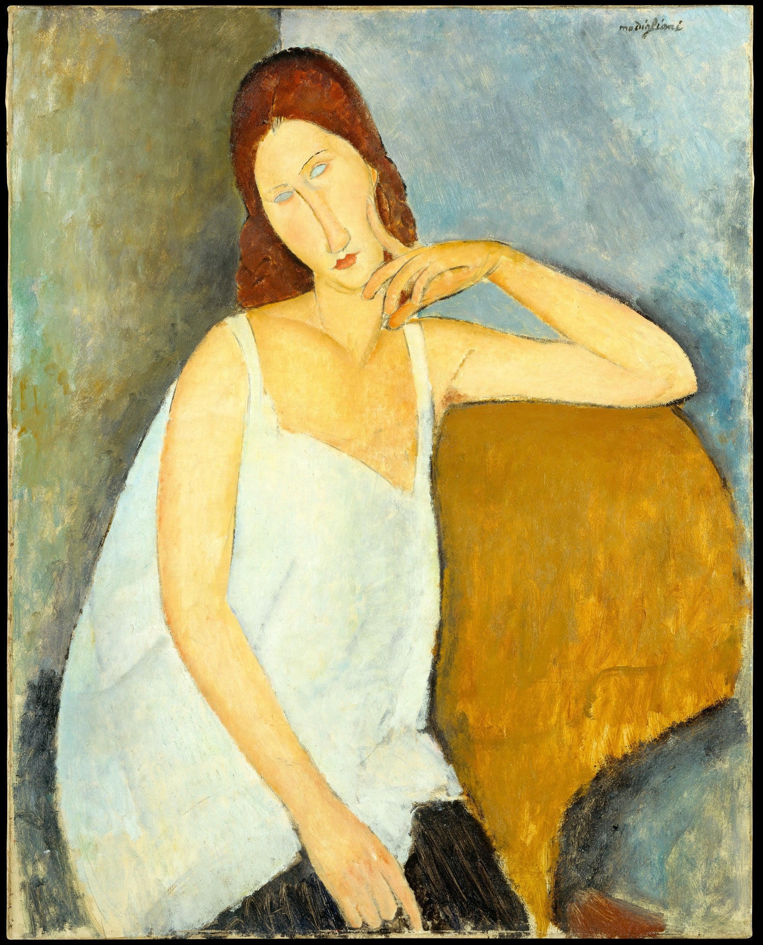 0079Amedeo Modigliani--Jeanne Hébuterne (1898–1920)0079 - Oil Painting Haven