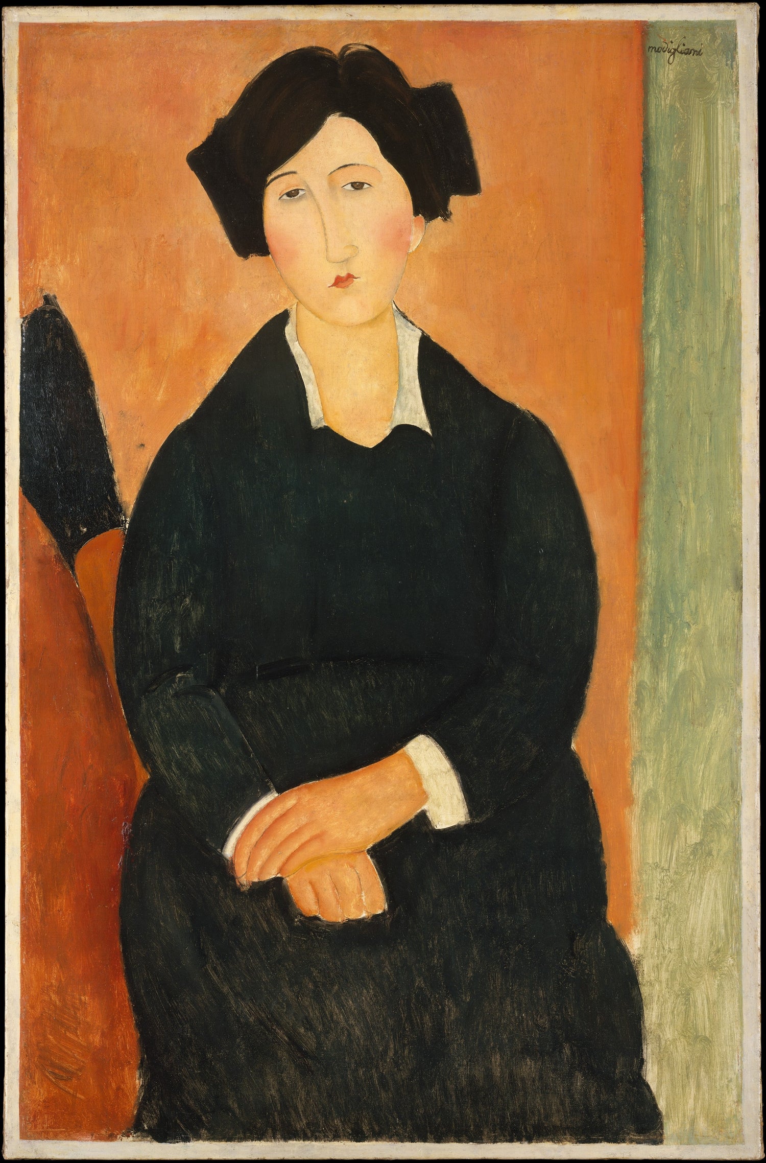 0082Amedeo Modigliani--The Italian Woman0082 - Oil Painting Haven