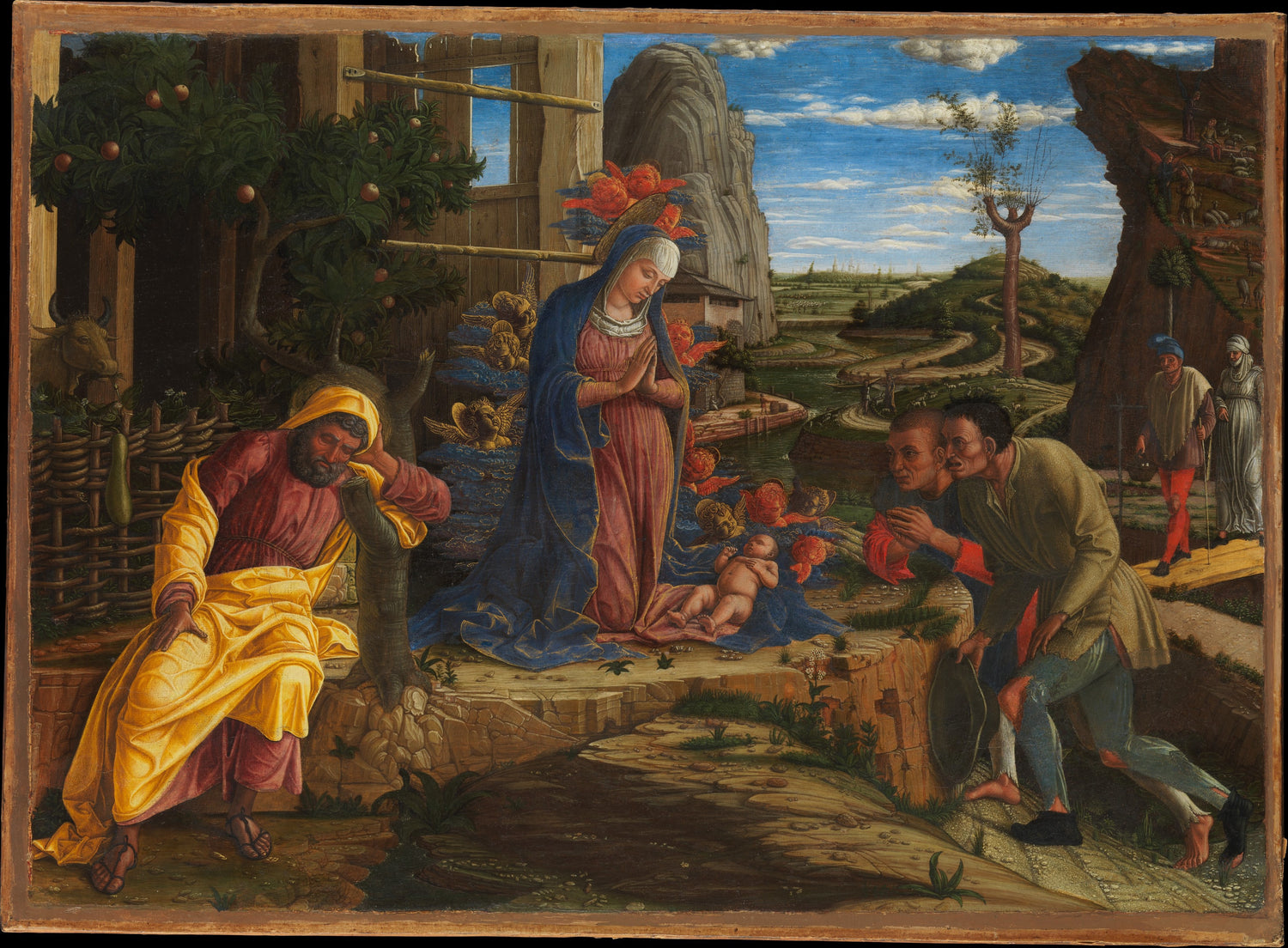 0093Andrea Mantegna--The Adoration of the Shepherds0093 - Oil Painting Haven