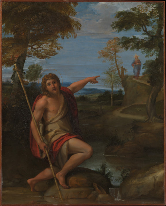 0109Annibale Carracci--Saint John the Baptist Bearing Witness0109 - Oil Painting Haven Oil Painting Haven