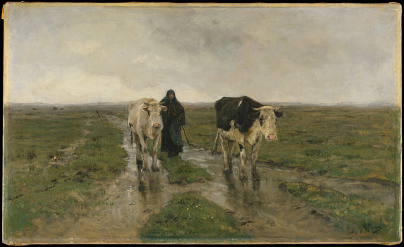 0127Anton Mauve--Changing Pasture0127 - Oil Painting Haven Oil Painting Haven