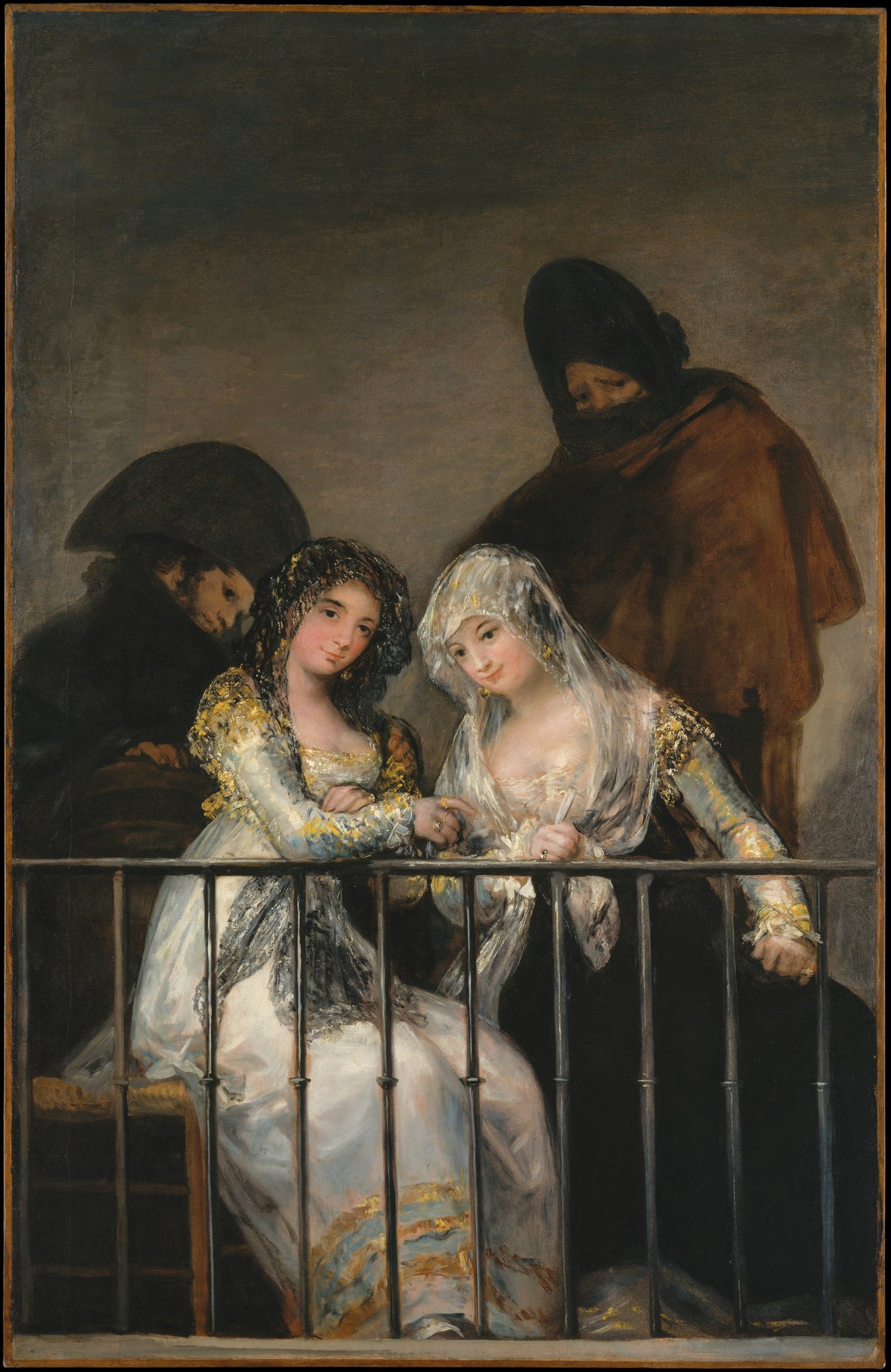 0173Attributed to Goya--Majas on a Balcony0173 - Oil Painting Haven