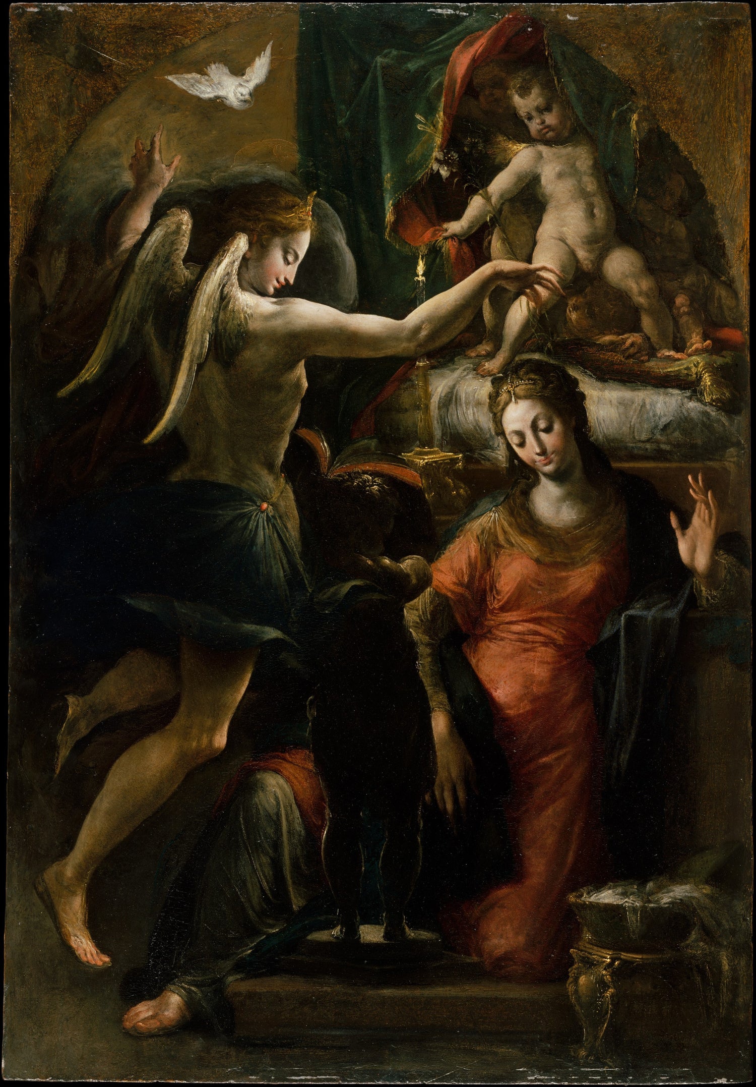 0193Attributed to Parmigianino--The Annunciation0193 - Oil Painting Haven