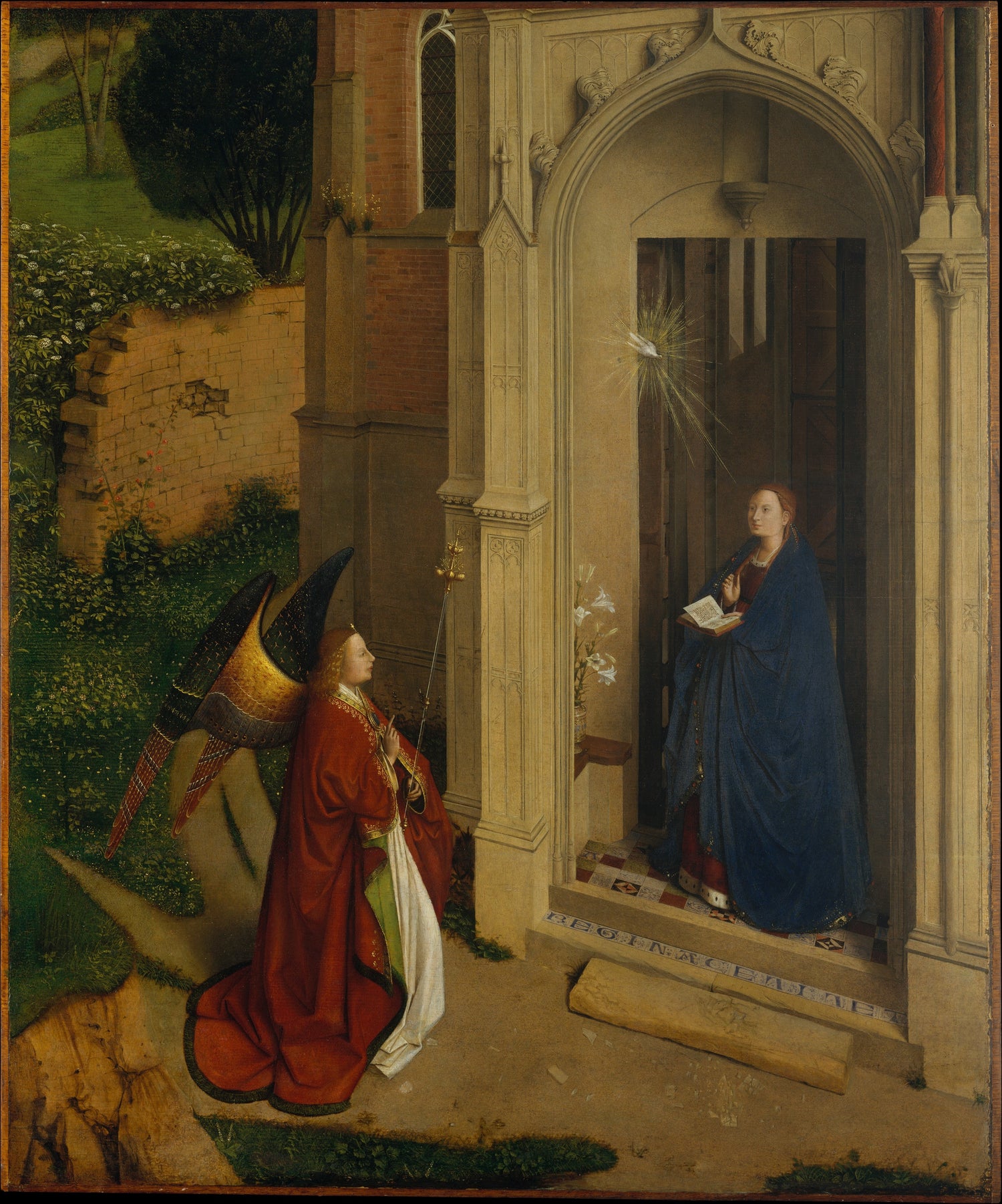 0195Attributed to Petrus Christus--The Annunciation0195 - Oil Painting Haven