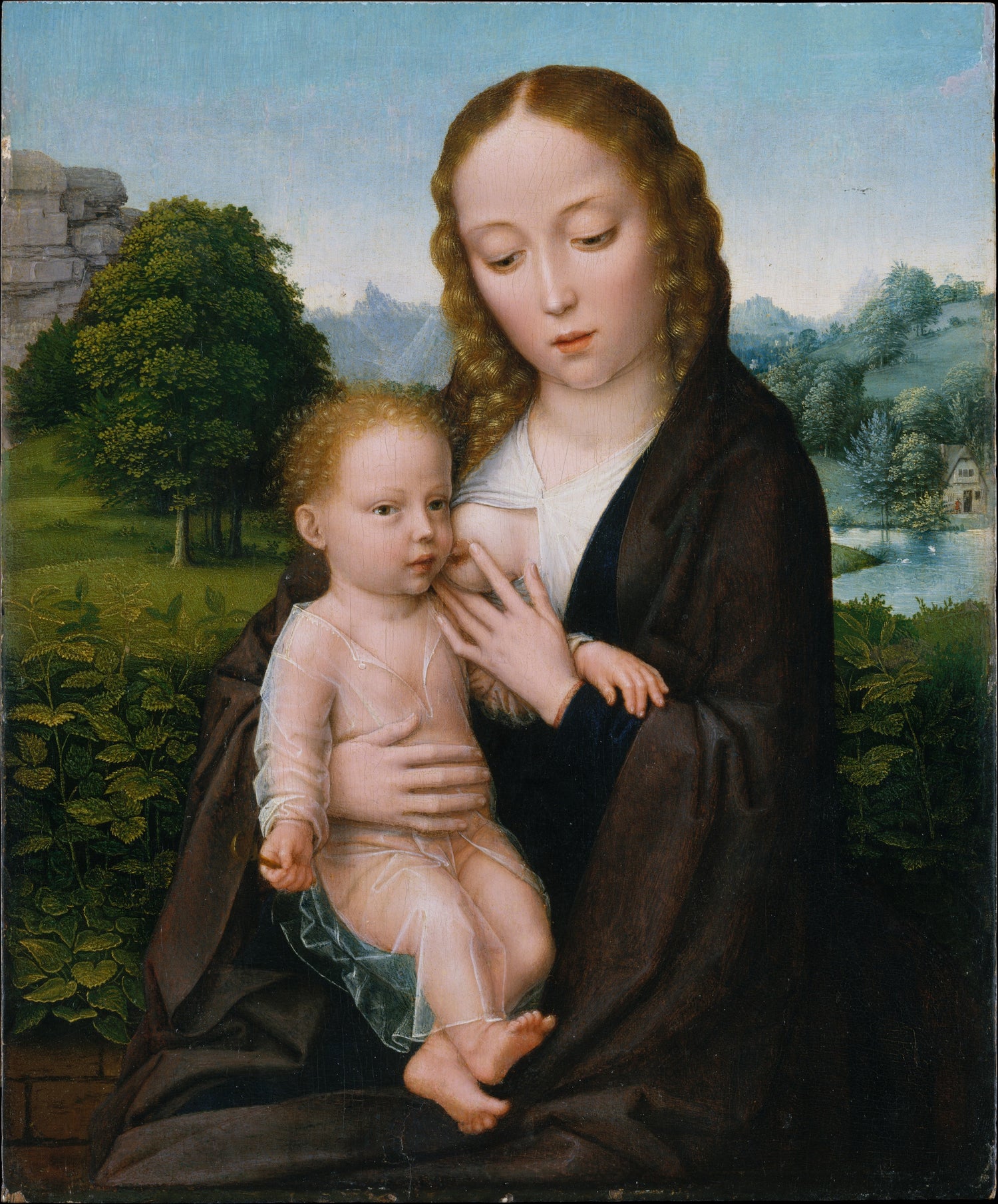 0202Attributed to Simon Bening--Virgin and Child0202 - Oil Painting Haven