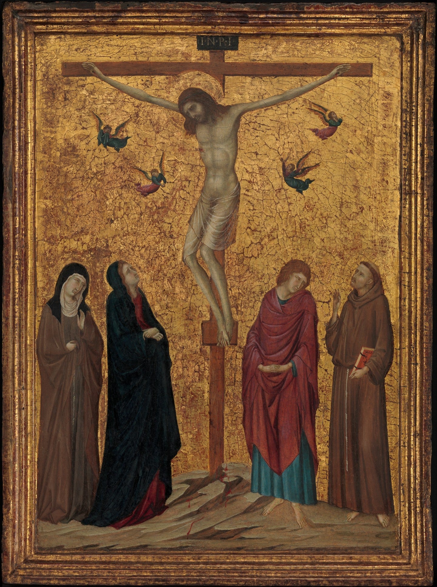 0208Attributed to Ugolino da Siena--The Crucifixion0208 - Oil Painting Haven