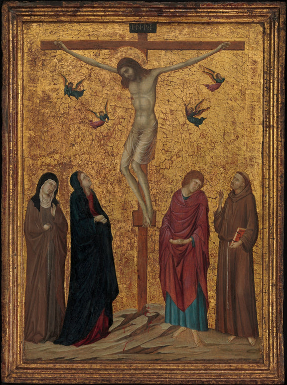 0208Attributed to Ugolino da Siena--The Crucifixion0208 - Oil Painting Haven Oil Painting Haven