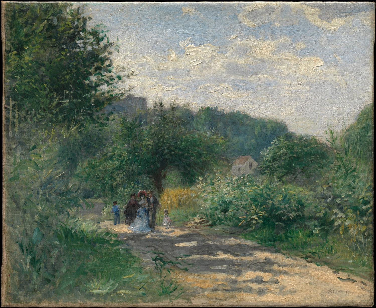 0210Auguste Renoir--A Road in Louveciennes0210 - Oil Painting Haven