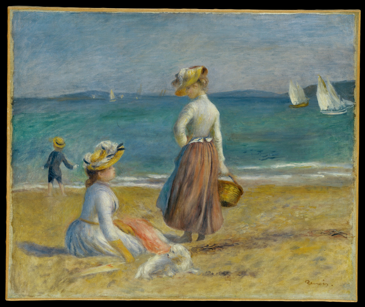 0216Auguste Renoir--Figures on the Beach0216 - Oil Painting Haven